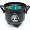 imageSOUL STICKS 4 Metal Cauldron Amber Patchouli Scented Candle with Dried Flowers with Handle Reusable for Spells Smudging Rituals ampamp Blessings Hamsa HandTree of Life