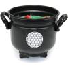 imageSOUL STICKS 4 Metal Cauldron Amber Patchouli Scented Candle with Dried Flowers with Handle Reusable for Spells Smudging Rituals ampamp Blessings Hamsa HandFlower of Life