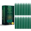 imageSOUL STICKS Love Magic Spell Chime Taper Candles 20 Pack  Ideal for Altar Rituals Ceremonies Meditation Red Colored Candle for Witchcraft Supplies Wiccan Supplies and Tools Candle ClearanceProsperity Dark Green Chime Candles