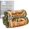 imageSoul Sticks 3 Pack Cedar Orange Cinnamon Sage Smudge Sticks for Money Cleansing House Abundance Money Negative Energy Cleanse and Smudging with Starter Guide  4 Inch Bundles