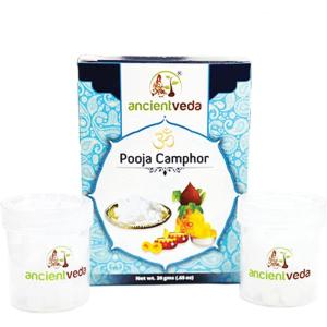 imageAncient VEDA 100 Pure Natural Camphor Tablets for Bug Bites Itching Mild Burns and Muscle Soreness 20 GMS20 GMS