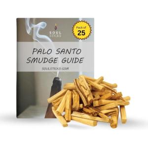 imageAncient VEDA Palo Santo Sticks Premium Grade from Peru  Sacred Wood for Smudging Meditation Cleansing ampamp Yoga Harmony Kit25 Pack