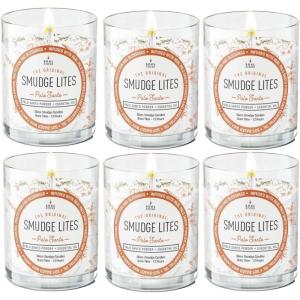 imageSOUL STICKS 6 Pack Smudge Lites Votive Candles  960 Grams Decor Spa Candles  12Hour Burn Time Candles for Cleansing Negative Energy Infused with Smudging Herbs  White Sage ampamp LavenderPalo Santo