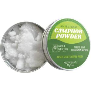 imageSOUL STICKS Natural Camphor BlocksPure Camphor Tablets for Aromatherapy ampamp Puja  Alcanfor en Bloques Alcanfor en Bolitas Kapoor for Pooja 56 Grams 12 Tablets30 Grams  Powder