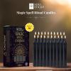 imageSOUL STICKS Protection Magic Spell Chime Taper Candles Black 20 Pack  Colored Unscented Chime Candles for Altar Rituals Ceremonies Meditation Witchcraft Supplies Wiccan Candles ClearanceProtection Black Chime Candles