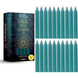 imageSOUL STICKS Protection Magic Spell Chime Taper Candles Black 20 Pack  Colored Unscented Chime Candles for Altar Rituals Ceremonies Meditation Witchcraft Supplies Wiccan Candles ClearanceAbundance Purple Chime Candles