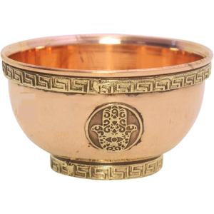 imageSOUL STICKS Copper Smudge Burner Bowls  for Smudging Sage and Incense Burning  Copper Offering Bowl Hand of Fatima  BHand of Fatima  B