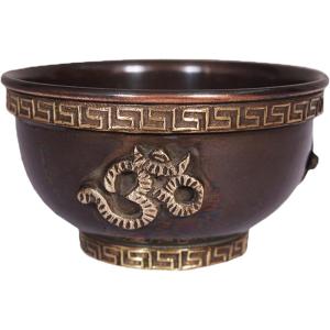 imageSOUL STICKS Copper Smudge Burner Bowls  for Smudging Sage and Incense Burning  Copper Offering Bowl Hand of Fatima  BOM