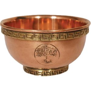 imageSOUL STICKS Copper Smudge Burner Bowls  for Smudging Sage and Incense Burning  Copper Offering Bowl Hand of Fatima  BTree of Life  A