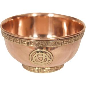 imageSOUL STICKS Copper Smudge Burner Bowls  for Smudging Sage and Incense Burning  Copper Offering Bowl Hand of Fatima  BTriquetra