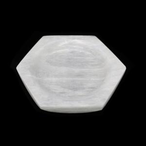 imageSoul Sticks Selenite Charging Plates For Smudge ampamp Crystal Charging Ethically Sourced in Morocco Crystal for Smudging and Reiki Moon Face  5 InchHex  5 Inch