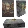 imageSoul Sticks Wise Owl 5 x 7 Handcrafted Leather Journal  200 Blank Pages Vintage DeckleEdge Paper HandStitched Binding  Ideal Notebook for Writing Sketching or Travel