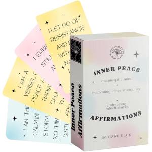 imageSoul Sticks Positive Affirmation Cards for Women Motivational Mindful Daily Cards ampamp Self Care Unique Gifts for Women and Men EnchantedInner Peace