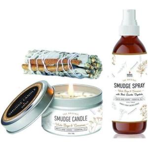 image:imageSOUL STICKS Smudge Kit 3 Piece Set Bundle  Dragons Blood 4 Sage Smudge Sticks Smudge Candle Smudge Spray for Cleansing Meditation Healing Aromatherapy White Sage amp Dragons BloodWhite Sage  Cinnamon