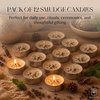 image:imageSoul Sticks 12 Pack Little Smudgies Tealight Candles Smudge Candle for Cleansing House Meditation Chakra Healing  Made with Crystals and Herbs White Sage amp CedarWhite Sage  Peppermint