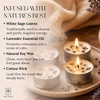image:imageSoul Sticks 12 Pack Little Smudgies Tealight Candles Smudge Candle for Cleansing House Meditation Chakra Healing  Made with Crystals and Herbs White Sage amp CedarWhite Sage  Lavender