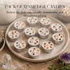 image:imageSoul Sticks 12 Pack Little Smudgies Tealight Candles Smudge Candle for Cleansing House Meditation Chakra Healing  Made with Crystals and Herbs White Sage amp Cedar7 Chakra